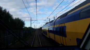 Ingehaald door de Intercity Leiden-Utrecht